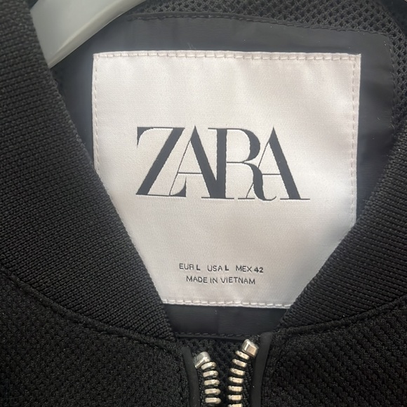 Zara Mens Pique Bomber Jacket like New! - Picture 2 of 3